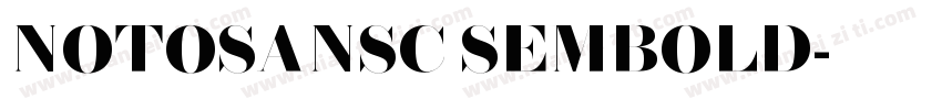 NOTOSANSC SEMBOLD字体转换